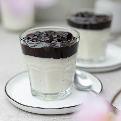 Honey Berry Panna Cotta